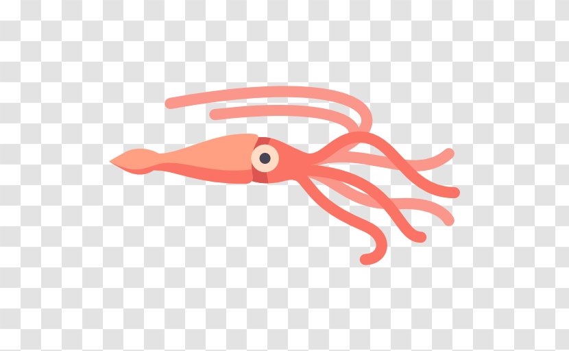Squid As Food Animal - Red Transparent PNG