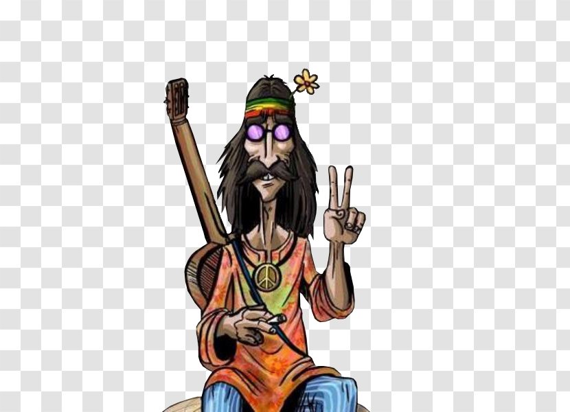 Hippie Cartoon Peace Symbols Clip Art - Body Transparent PNG