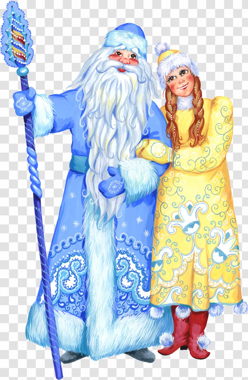 Ded Moroz Snegurochka Santa Claus Christmas Clip Art - Fictional Character Transparent PNG