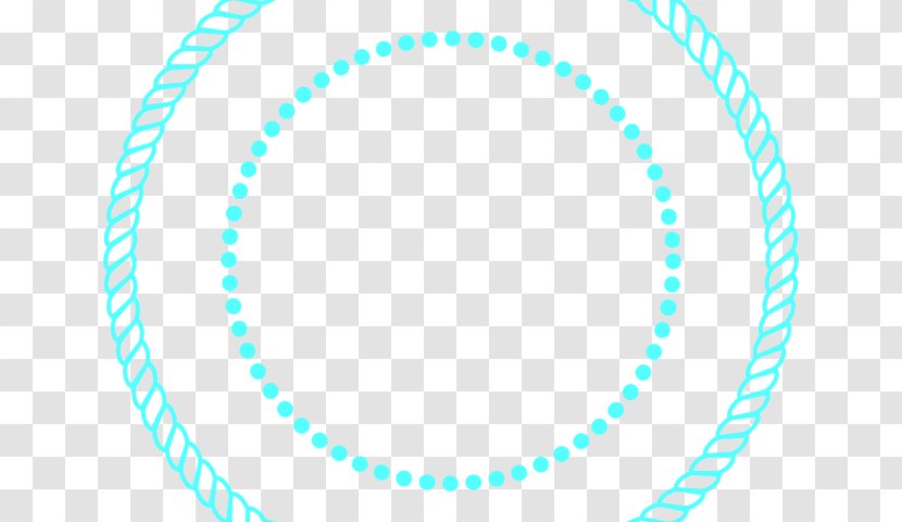 Clip Art Rope Circle Vector Graphics - Aqua - Blue Glow Transparent PNG
