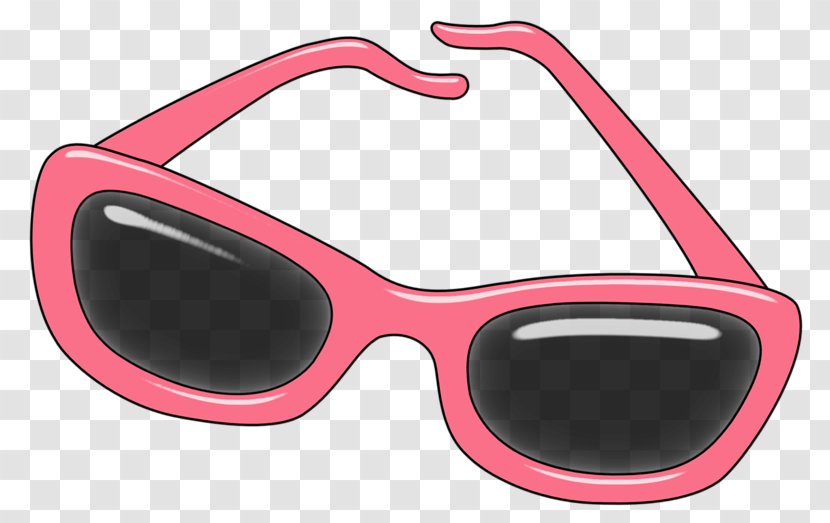 Goggles Sunglasses Pink - Plastic Transparent PNG