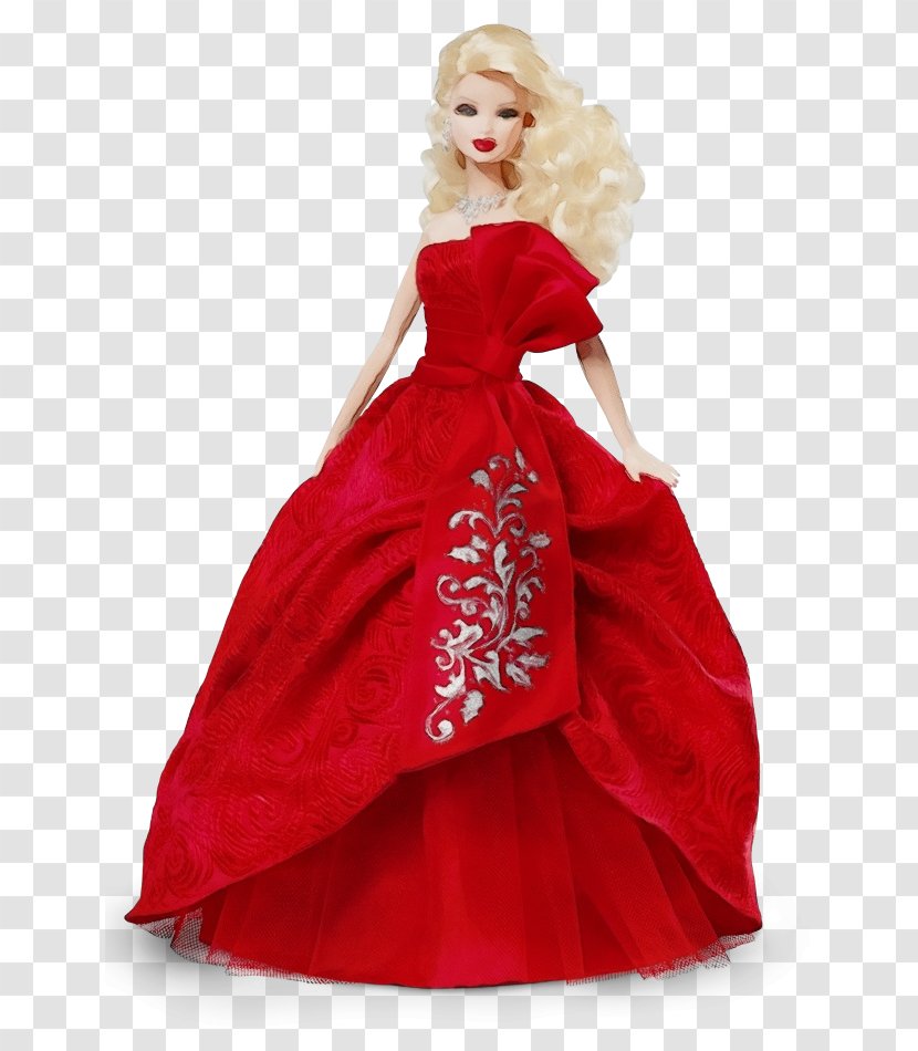 Barbie Cartoon - Red - Figurine Costume Transparent PNG