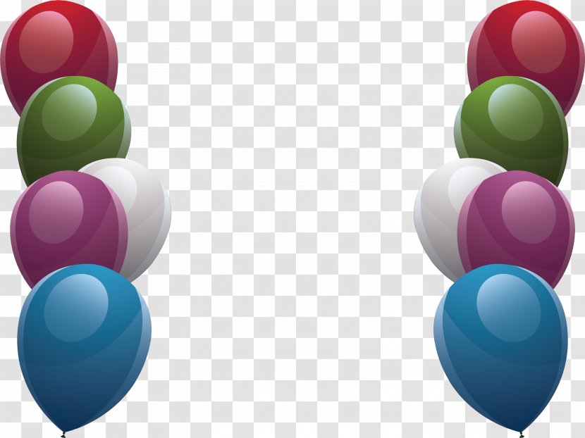 Balloon Designer - Fine Color Borders Transparent PNG