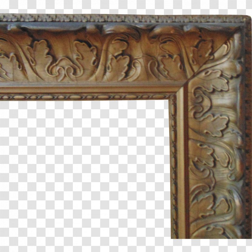 Picture Frames Acanthus Mollis Antique Wood - Mirror Transparent PNG