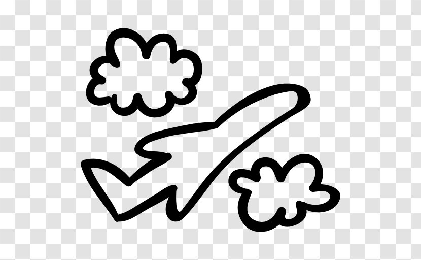 Airplane Flight Drawing - Hand Drawn Transparent PNG