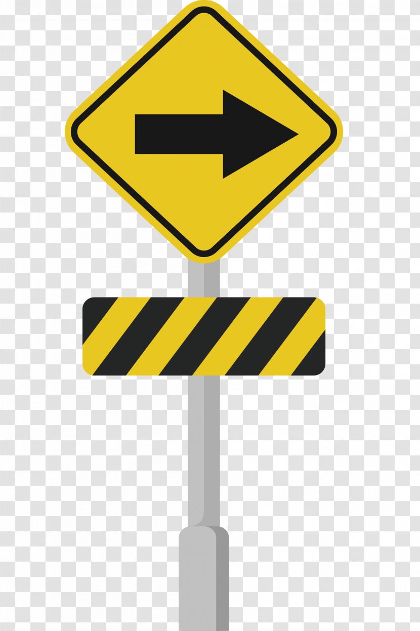 Traffic Sign Download - Direction Position Or Indication - Right Road Transparent PNG