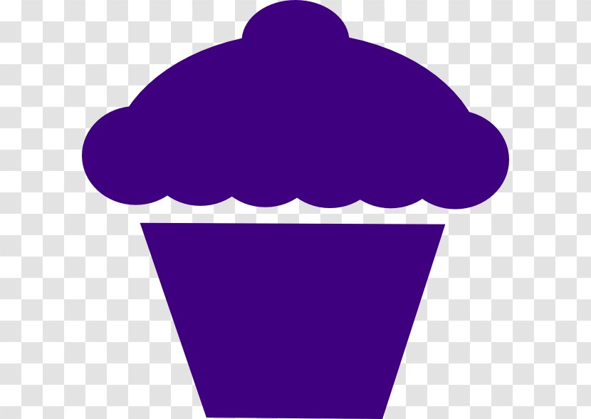 Cupcake Frosting & Icing Muffin Birthday Cake Clip Art - Violet Transparent PNG