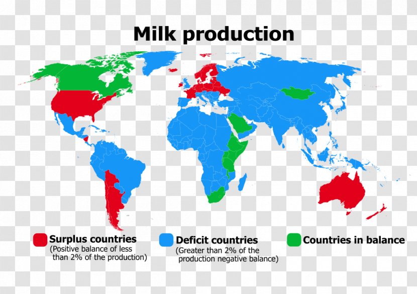 World Map Globe - Milk Production Transparent PNG