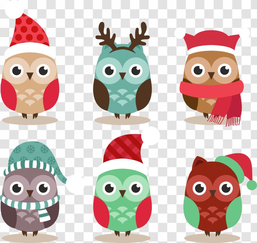 Baby Owls Christmas Clip Art - Animal Figure - Cute On The Nature Transparent PNG