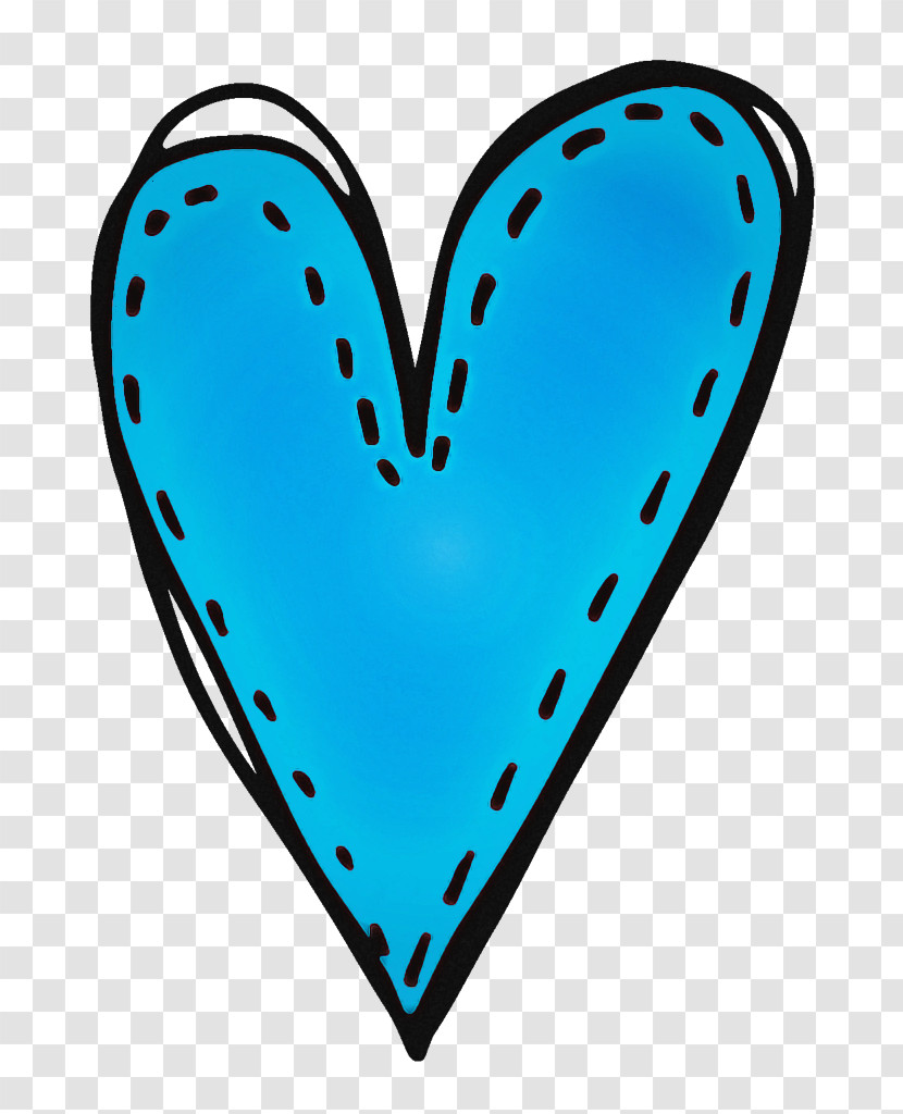 Heart Turquoise Aqua Teal Azure Transparent PNG
