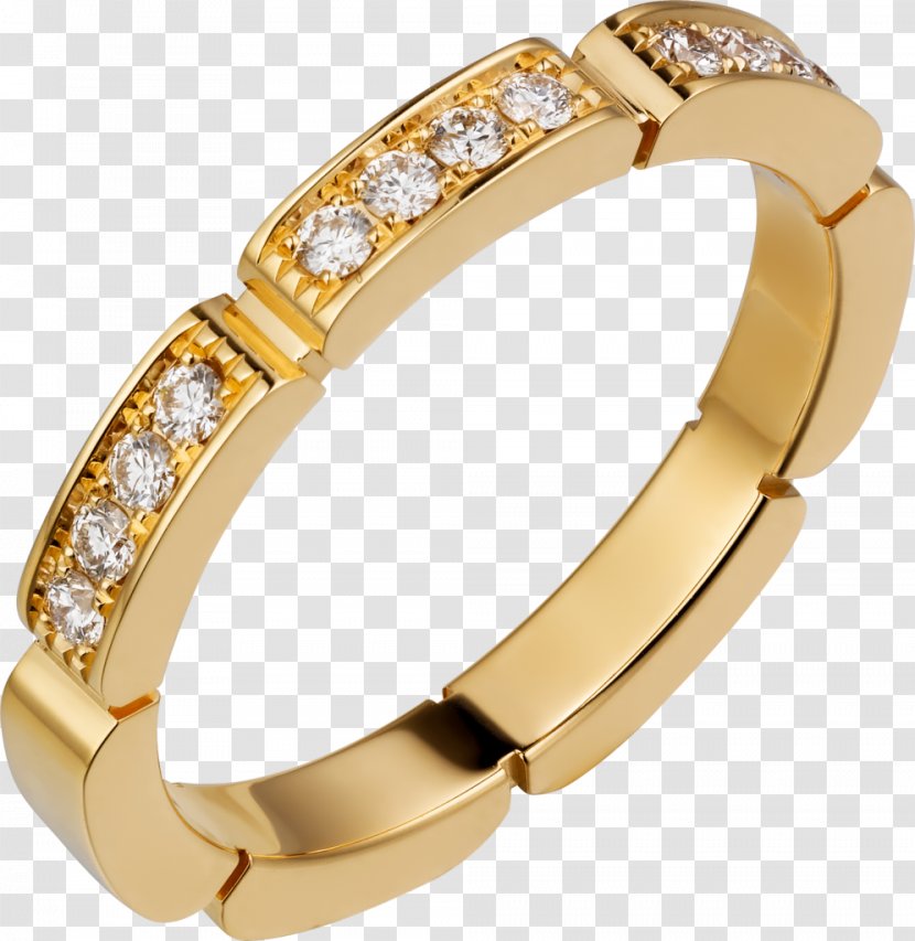 Diamond Wedding Ring Brilliant Carat - Gold 14 Transparent PNG