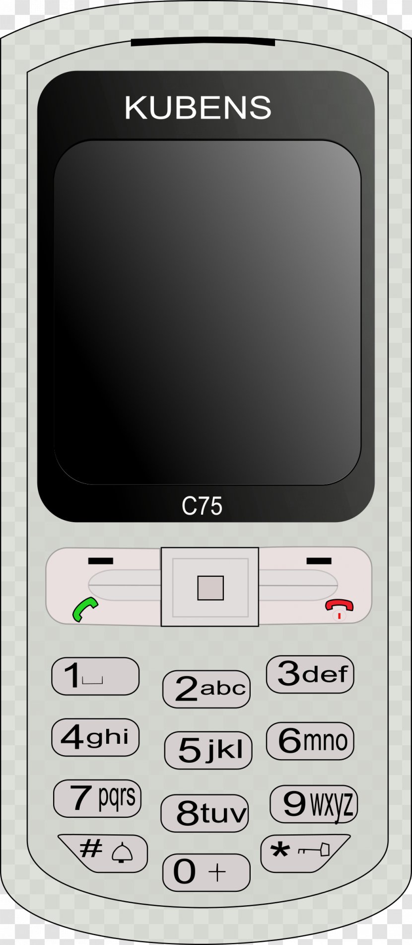 Feature Phone Mobile Phones Clip Art Telephone Cellular Network - Cellphone Transparent PNG