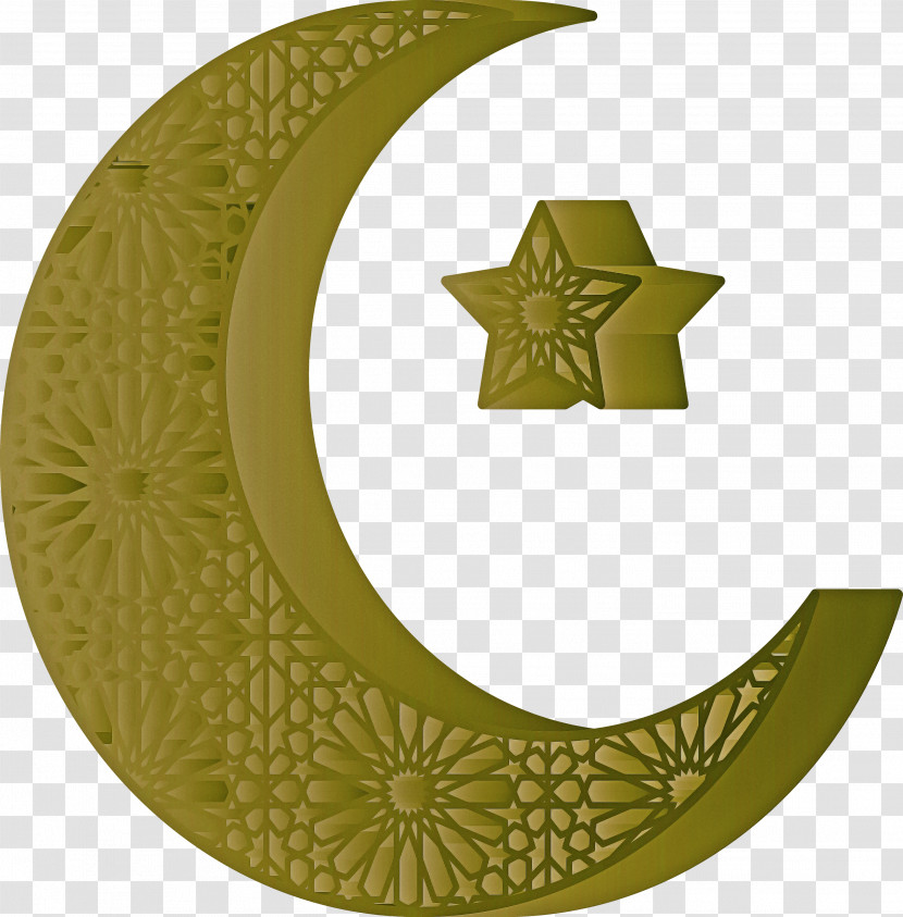 Star And Crescent Ramadan Kareem Transparent PNG