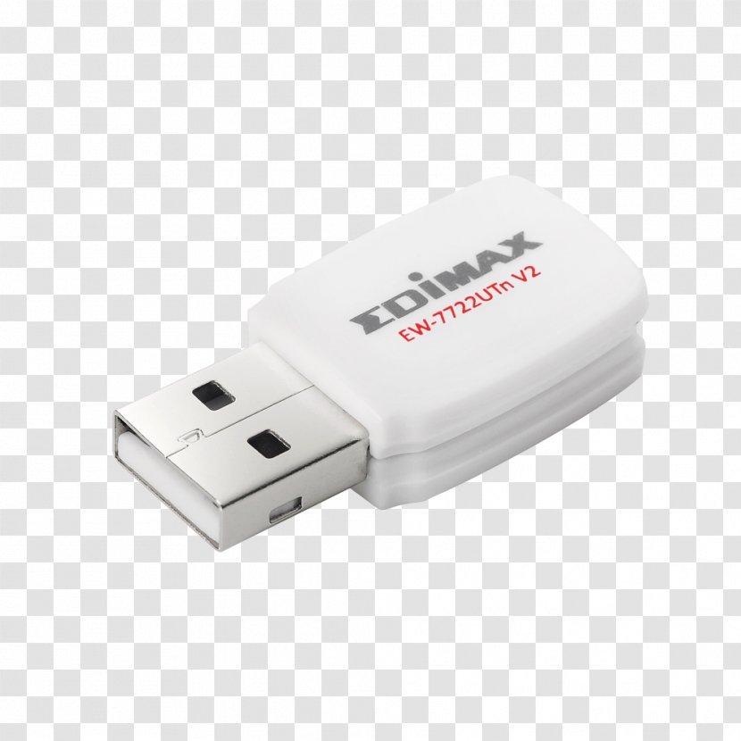 EDIMAX Technology 300 Mb/s Wireless 802.11b/g/n Mini-Size USB Adapter IEEE 802.11n-2009 Network Interface Controller - Usb Flash Drive Transparent PNG