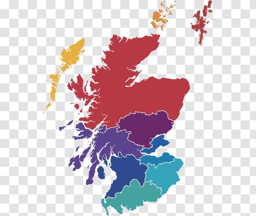Scotland Map Image Stock Illustration - South Transparent PNG
