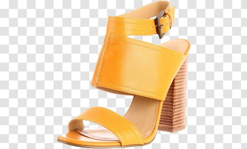 Sandal Shoe - Yellow - Strap Transparent PNG