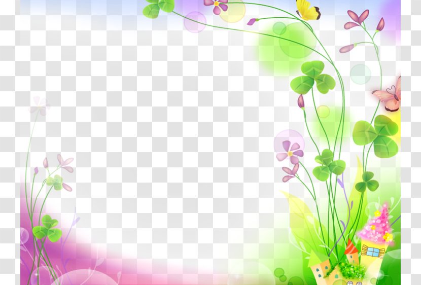 Microsoft PowerPoint Word Wallpaper - Computer Monitor - Border Plants Transparent PNG
