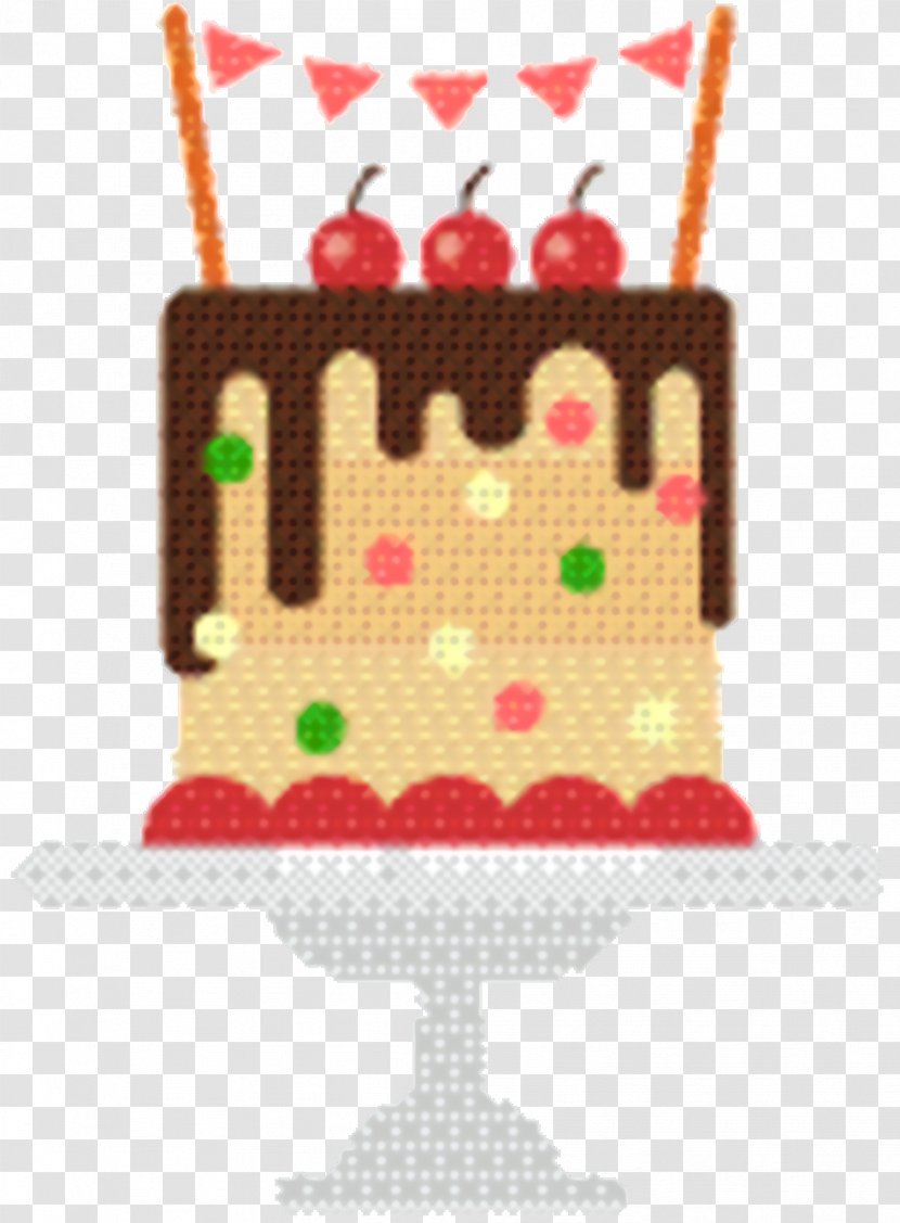 Cartoon Birthday Cake - Candle - White Mix Frozen Dessert Transparent PNG