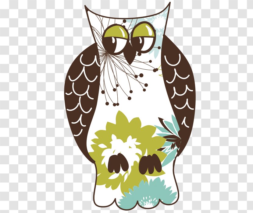 Owl Illustrator Cartoon Illustration - Bird - Calico Transparent PNG