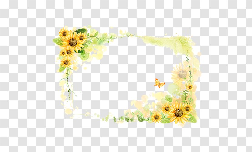 Floral Design Picture Frame Photography Illustration - Flora - Chrysanthemum Transparent PNG