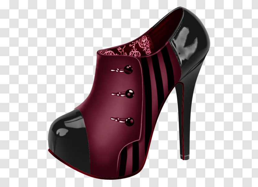 Shoe High-heeled Footwear Handbag Clip Art - Purple - A High Heels Transparent PNG