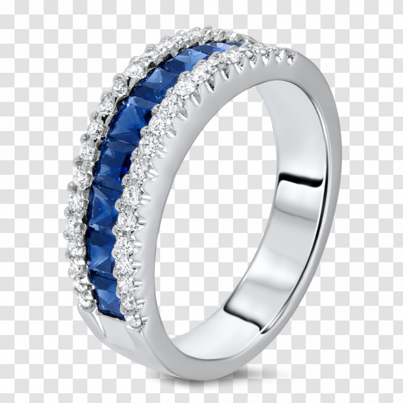 Sapphire Ring Jewellery Diamond - Blue - Settings Transparent PNG
