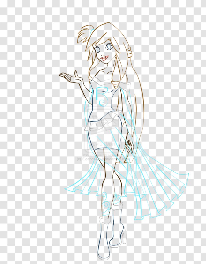 Sketch Illustration Woman Fairy Human - Silhouette Transparent PNG