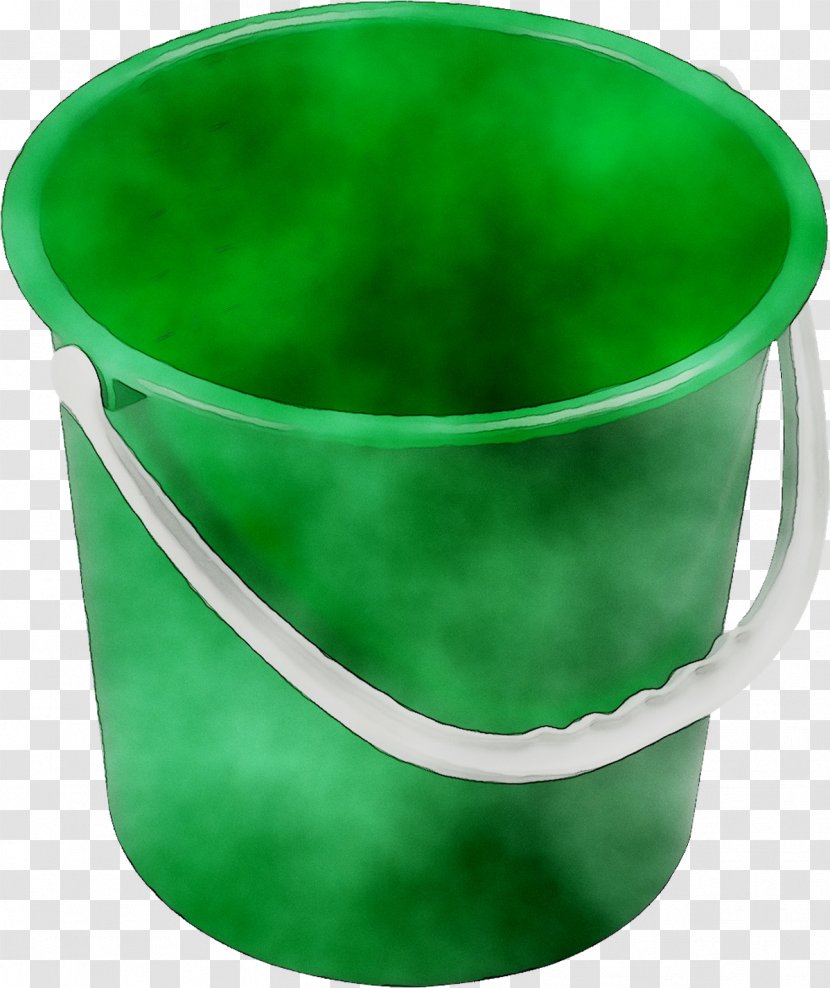 Green Plastic Bucket Container Red Transparent PNG