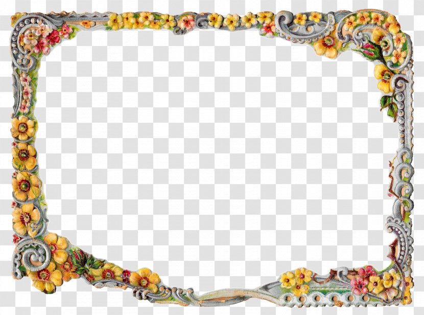 Picture Frames Flower Floral Design - Jewellery - Border Transparent PNG