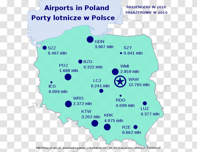 Poland New Central Polish Airport International Map - Diagram - Code Transparent PNG