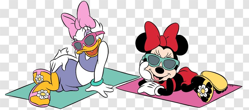 Minnie Mouse Daisy Duck Mickey Donald Pluto - Watercolor Transparent PNG