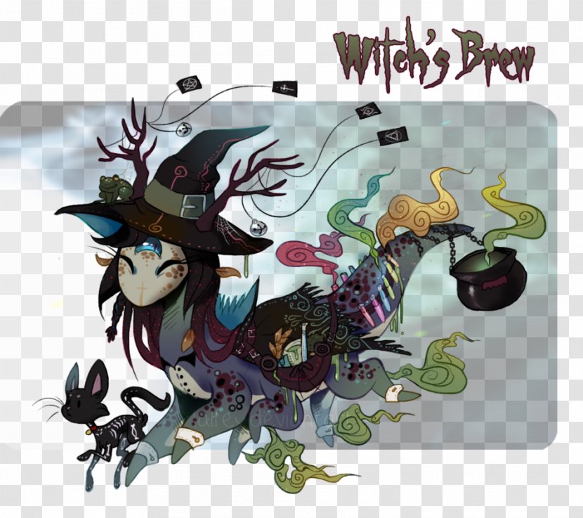 Cartoon Legendary Creature - Witches Brew Transparent PNG