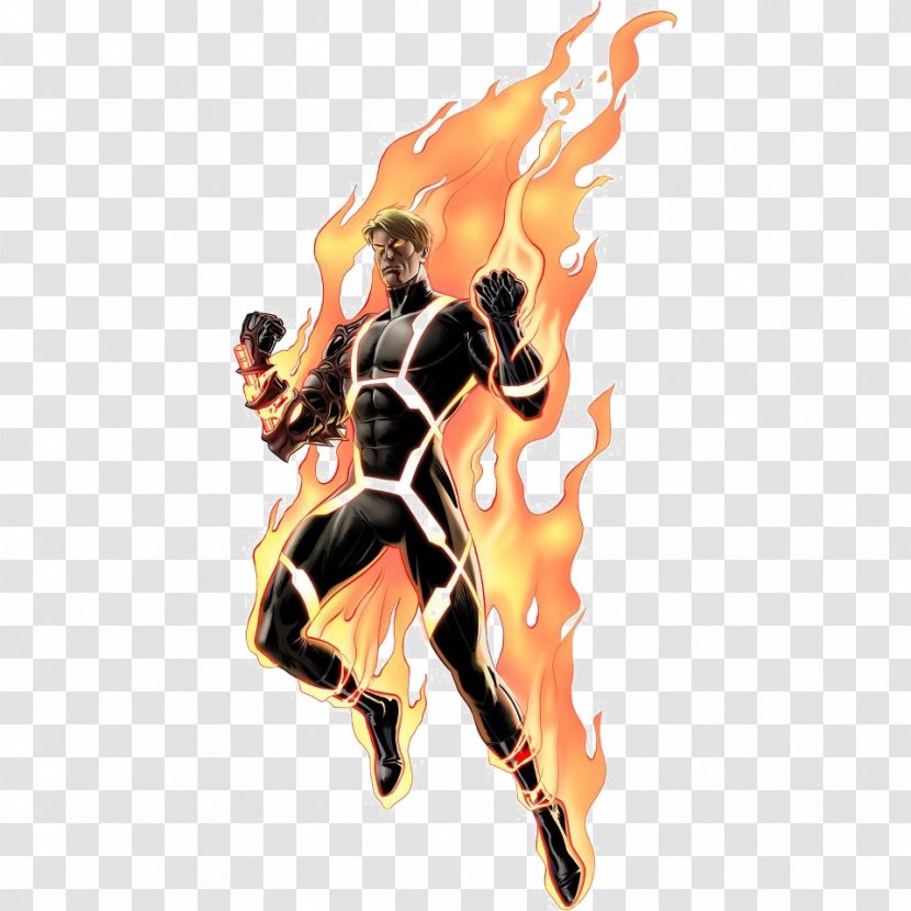 Human Torch Invisible Woman Marvel: Avengers Alliance Mister Fantastic - Art Transparent PNG