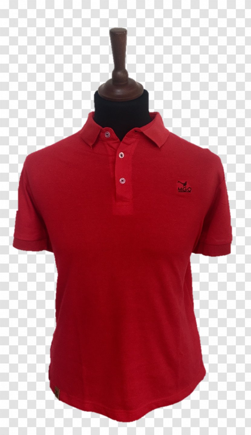 Polo Shirt Tennis Sleeve Neck - Red Spotted Clothing Transparent PNG
