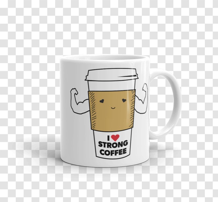 Coffee Cup White Mug Tea - Heart Transparent PNG