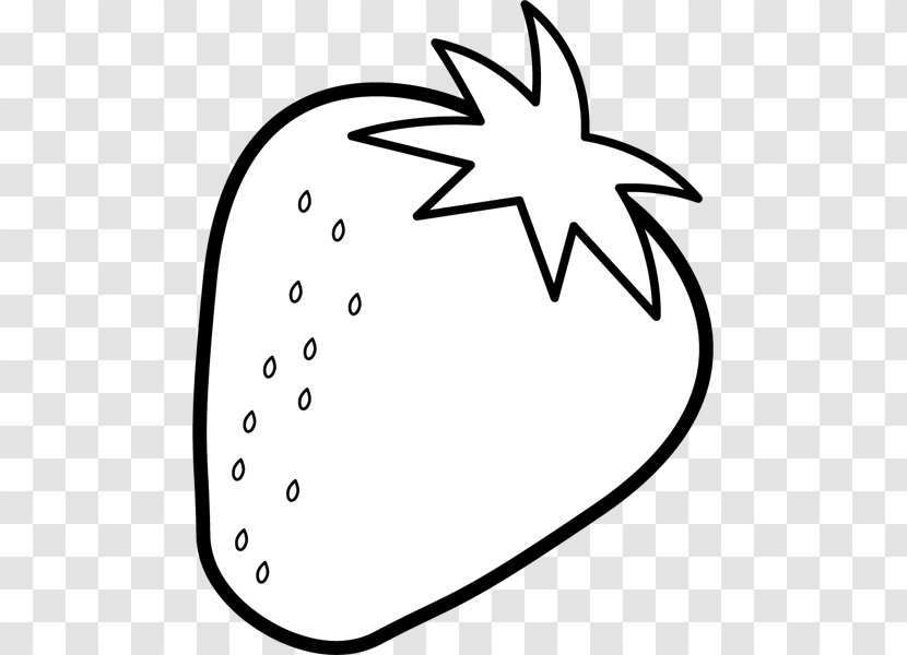 Black And White Monochrome Painting Strawberry Line Art Clip - Face Transparent PNG