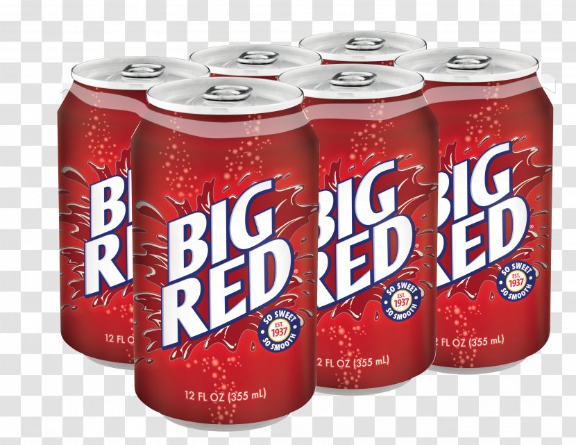 Fizzy Drinks Big Red Cream Soda Beverage Can - Diet Transparent PNG