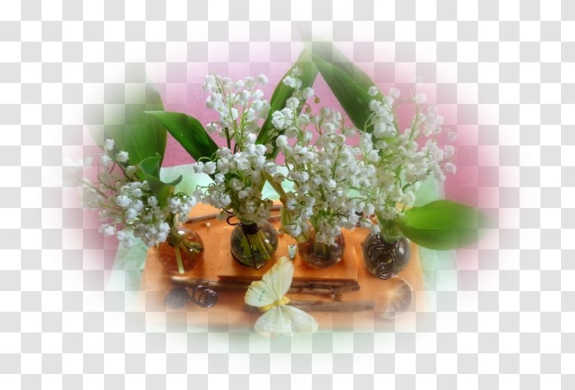 Floral Design Lily Of The Valley Ikebana Lilium Flower Bouquet - Vase Transparent PNG