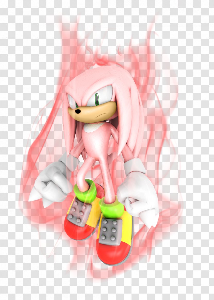 Knuckles The Echidna Sonic 3 & Hedgehog And Secret Rings Tails - Pink - Fictional Character Transparent PNG