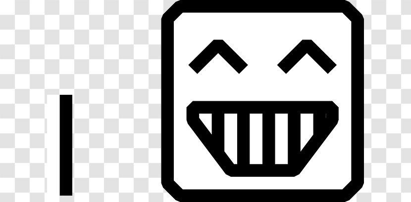 Smiley Icon - Sign - Black White Transparent PNG