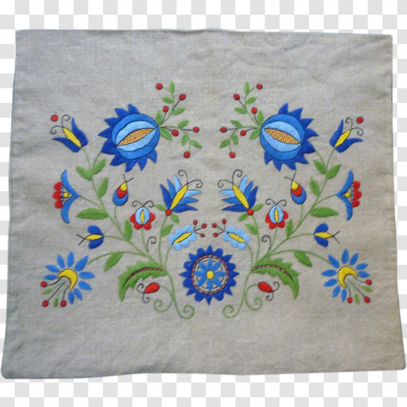 Textile Place Mats Embroidery Material Pattern - Placemat - Scatter Flowers Transparent PNG