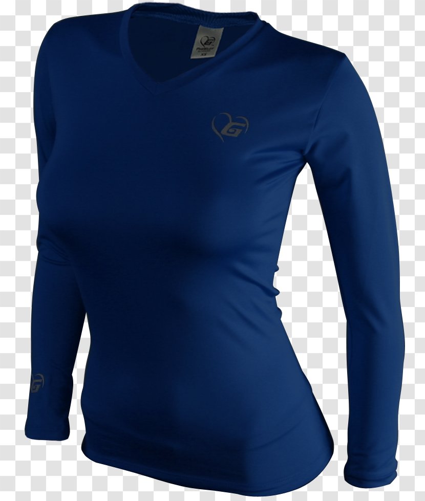 Long-sleeved T-shirt Compression Garment - Bluza Transparent PNG