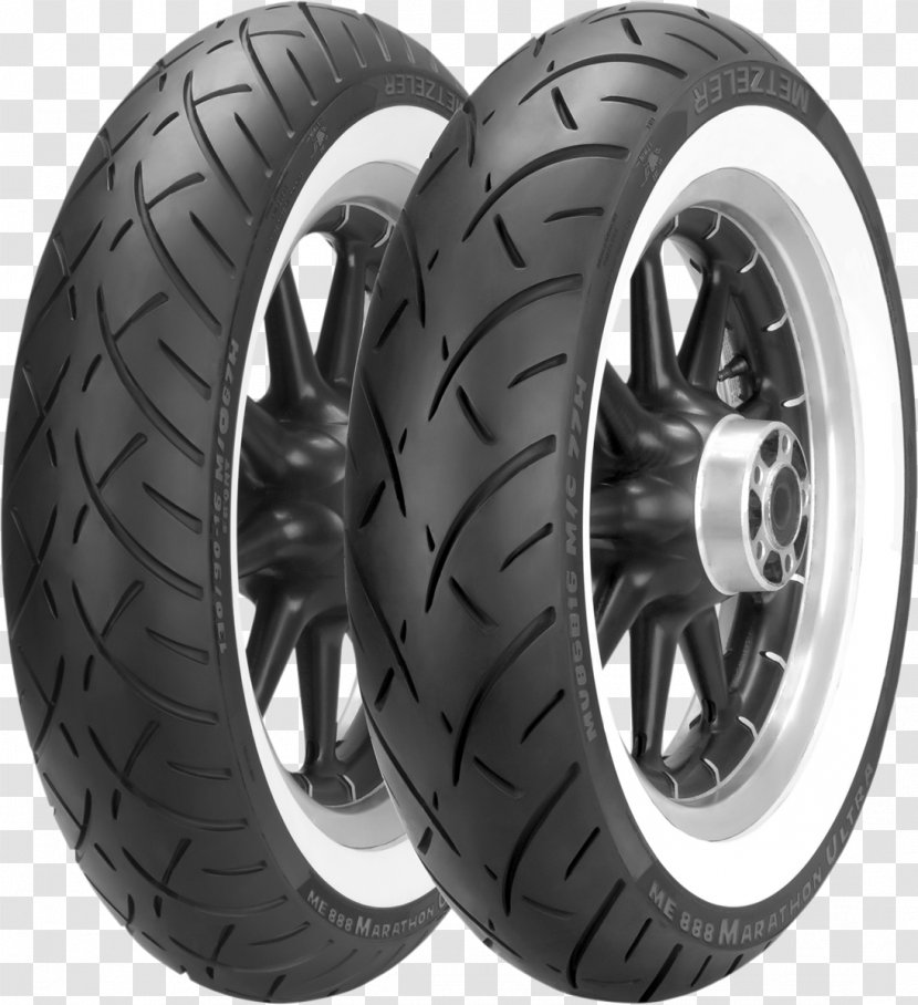 Metzeler Motorcycle Whitewall Tire Cruiser - Bicycle Tires - Tyre Transparent PNG