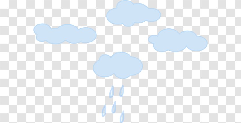Cloud Clip Art - Blue - Rainy Sky Transparent PNG