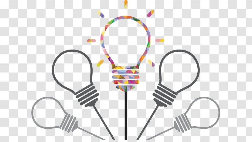 Incandescent Light Bulb Creativity Idea - Color Transparent PNG