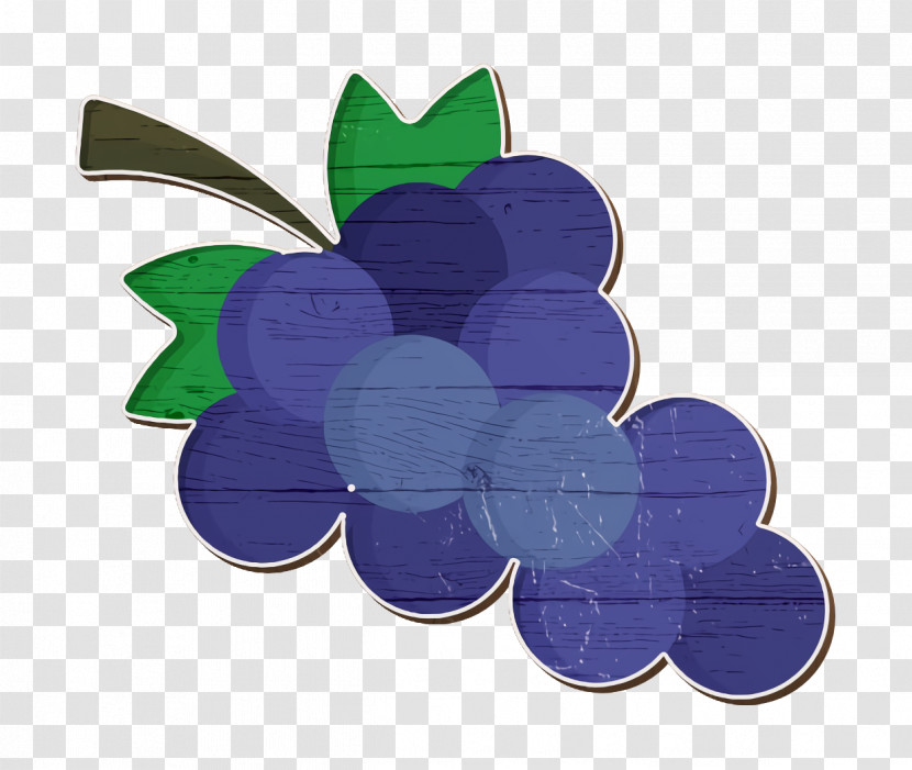 Fruit Icon Grapes Icon Fruits & Vegetables Icon Transparent PNG