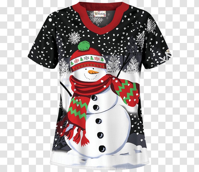 Clothing T-shirt Christmas Sleeve Outerwear - Snowman - Snow Top Transparent PNG
