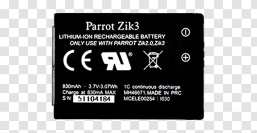 Battery Charger Parrot Zik 3 Headphones Electric 2.0 - Electronic Device - Tuk Taxi Transparent PNG