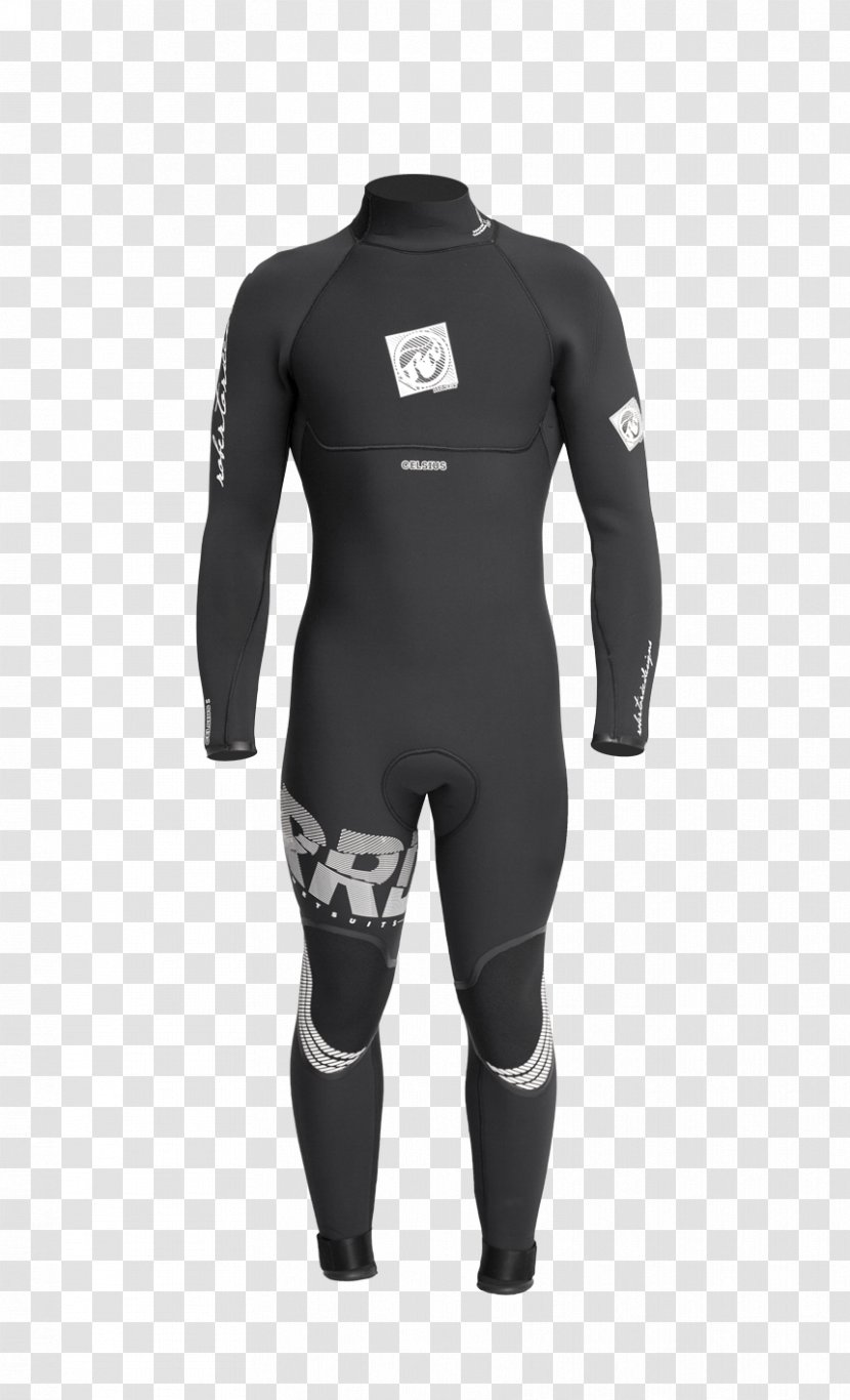 Wetsuit Kitesurfing Neoprene Dry Suit Windsurfing - Black - Sleeve Transparent PNG