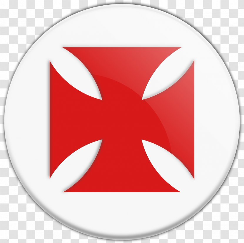 Crusades Middle Ages Symbol Knights Templar - Red - Cross On Transparent PNG